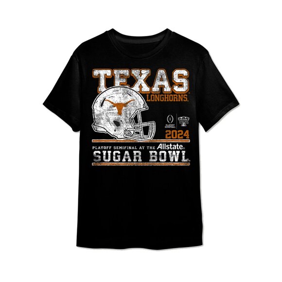 Texas Longhorns 2024 CFP Semi Sugar Bowl Retro Football Game Day Team Shirt 159 - Picture 1 of 5